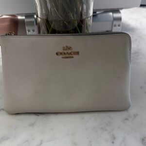 Coach Ivory Leather Pouch